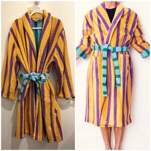 Dusen Dusen Ronnie Stripe Bathrobe • XL • Out of Print